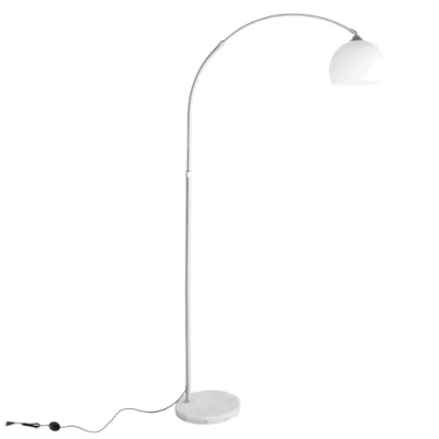 Immagine di CCLIFE lampada a stelo ad arco da terra altezza Regolabile 130 180 cm con Base in Marmo E27 max. 60 W