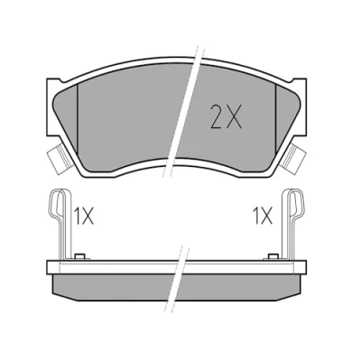 Immagine di MEYLE 025 213 3314/W Kit pastiglie freno ORIGINAL Quality Assale anteriore con segnalatore acustico usura lamierino anticigolío SUZUKI: SWIFT 2