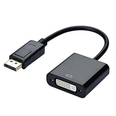 Immagine di COVVY Cavo adattatore da DisplayPort (DP) a DVI, maschio femmina, placcato oro, compatibile con Lenovo, Dell, HP e così via