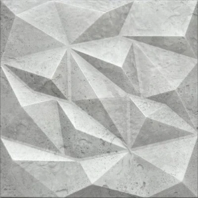 Immagine di DECCART Pannelli Decorativi Per Pareti 3D Murali Pannello Decorativo Parete Polystyrène PSE 50x50 cm Brylant 5 m², 20 pezzi, Cemento