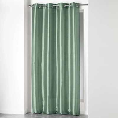 Immagine di Douceur d&#039;Intérieur, Tenda con occhielli (140 x 240 cm) Shana Salvia, Shantung