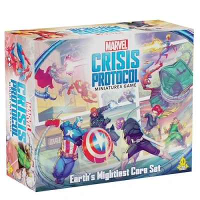 Immagine di Asmodee, Marvel: Crisis Protocol Set Core, Eroi Iconici e Cattivi per Battaglie Epiche, Gioco di Supereroi da Tavolo, Età 14+, 2 Giocatori, Edizione in Inglese