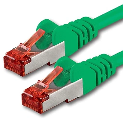 Immagine di 1aTTack.de 1x 30 m Cavo Patch di Rete Cat 6 Cat6 RJ45 SFTP Verde