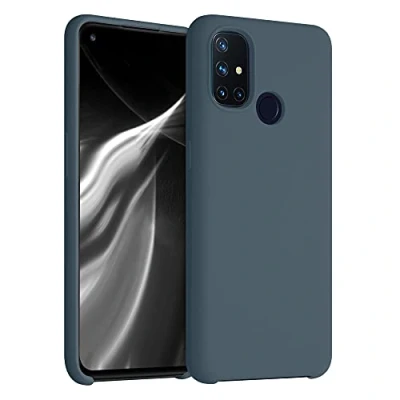 Immagine di kwmobile Cover per OnePlus Nord N10 5G Custodia Back Case Smartphone in Silicone TPU Protezione Gommata ardesia scuro