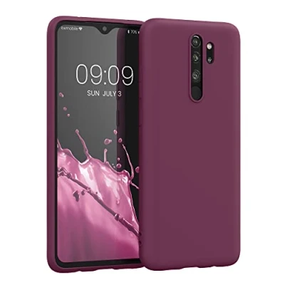 Immagine di kwmobile Custodia Compatibile con Xiaomi Redmi Note 8 Pro Cover Back Case per Smartphone in Silicone TPU Protezione Gommata viola bordeaux