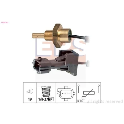 Immagine di EPS 1.830.253 Sensore Temperatura Refrigerante Made in Italy OE Equivalent