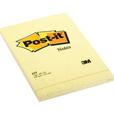 Immagine di Post it Brand 94293 Large Notes, 100 Fogli, 102 mm x 152