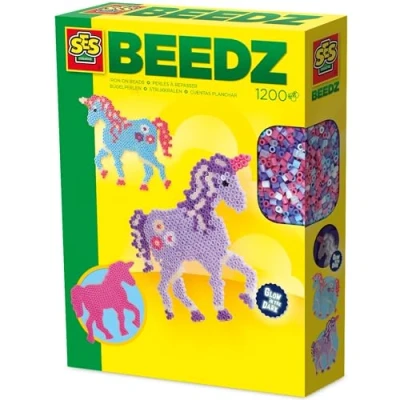 Immagine di SES Creative Hobby e creatività Perline Animali Perle da Stirare Unicorni, Multicolore, 14.86 x 3.96 19.81 cm, 6115