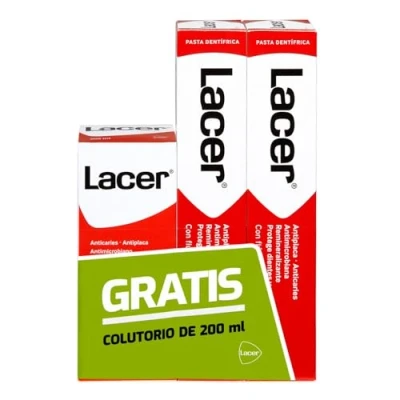 Immagine di Lacer Duplo Antiplaque Anticaries Dentifricio, Collutorio 325 Ml