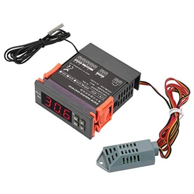 Immagine di Regolatore di controllo digitale dell&#039;aria con sonda temperatura cavo SVWL 8040 Sensore tipo HM 40 1% 99% RH, 220V