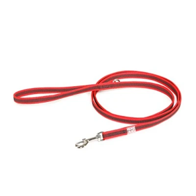 Immagine di Julius K9, Guinzaglio Color &amp; Gray con manico e anello, 14 mm x 1,8 m, rosso