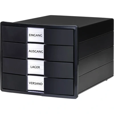 Immagine di HAN IMPULS KARMA 10128 13 Cassettiera Nero DIN A4, C4 Numero cassetti: 4