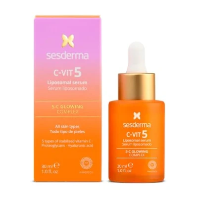Immagine di Sesderma C Vit Siero Liposomiale 5 Vitamine pelle idratata e luminosa Antiossidante Primi segni di invecchiamento Pigmentazione Trattamento professionale della 30 ml