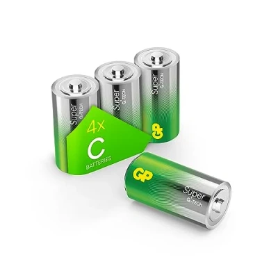Immagine di GP Super Batteria 1/2 Torcia (C) Alcalina/manganese 1.5 V 4 pz.