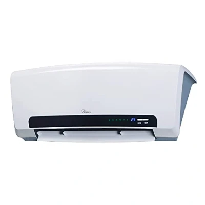 Immagine di ARDES AR4W08P PARETO X Termoventilatore Ceramico da Parete 2000W, Bagno Programmabile Timer 12 Ore, Pannello Ceramica Silver Silk Smart con Magic Display Digitale LED