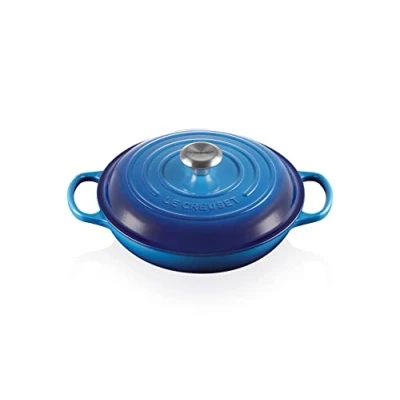 Immagine di Le Creuset Tegame basso Evolution in ghisa vetrificata, Rotondo, diameter 26 cm, Azzurro, 21180262202430