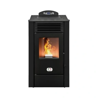 Immagine di STUFE A PELLET ITALIA Alaska 10 KW WiFi Stufa ad Aria Ventilata Efficienza 91% Scalda 85m² Autonomia 20H Programmabile Controllo Remoto 5 Velocità e Potenze Garanzia 24 Mesi Nero