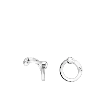 Immagine di SOFIA MILANI Orecchini da Donna in Argento 925 con Pietra Zircone Orecchino a Perno Cerchio E2136