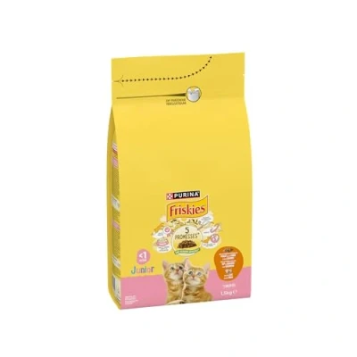Immagine di FRISKIES Junior con Pollo, Latte e Verdure 1,5 KG Crocchette per Gattini