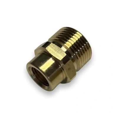 Immagine di M&amp;M Smartek Adattatore per idropulitrice M22 x 1,5 Maschio a 1/4&quot;&quot; Femmina. Collegamento 1: Maschio. 2: Materiale: Ottone.