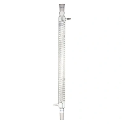 Immagine di Labasics Condensatore Graham in Vetro Borosilicato, Condenser da Laboratorio con 24/40 Giunto et Lunghezza 500mm