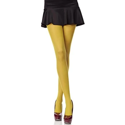 Immagine di Merry Style Collant da donna colorati in microfibra 40 DEN, Senape, XS S