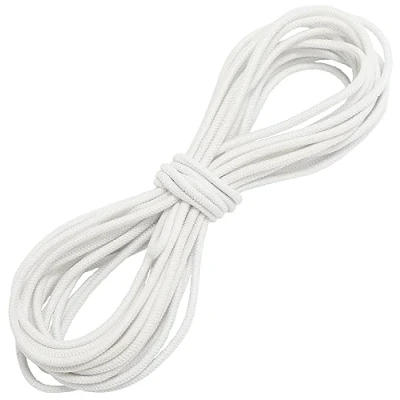 Immagine di AERZETIX C67294 Elastico decorativo rotondo 5 metri diametro 2mm colore bianco