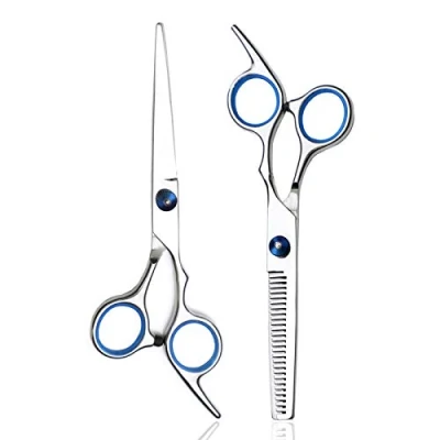Immagine di Jiasoval forbici professionali per parrucchieri, 15,6 cm, set di capelli e diradamento, kit tagliare i capelli, taglio della barba modellare la toelettatura uomini, donne,
