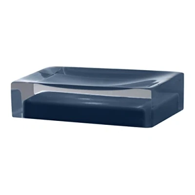 Immagine di GEDY Auckland Porta Sapone in Resina Colore Blu Petrolio, Dimensioni 3 x 11 7 cm e Peso 0,15 kg