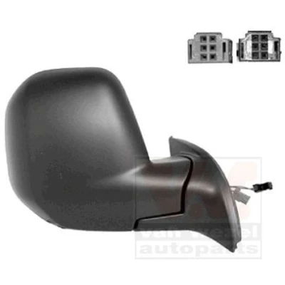Immagine di Specchio retrovisore esterno Van Wezel 0905818 Dx con la prima mano completo, convesso, per regolazione elettrica specchio, termico, sens