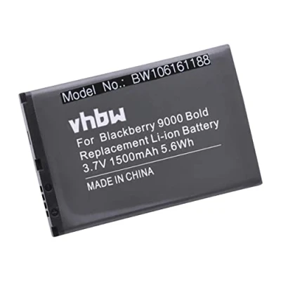 Immagine di vhbw batteria compatibile con Blackberry Bold 9000, 9030, 9220, 9700, 9780 smartphone cellulare PDA notepad tablet (1500mAh, 3,7V, Li Ion)
