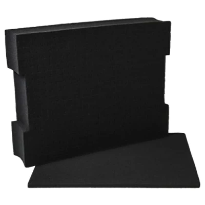 Immagine di vhbw inserto con base compatibile Bosch L BOXX 136 cassetta degli attrezzi gommapiuma, personalizzabile, nero