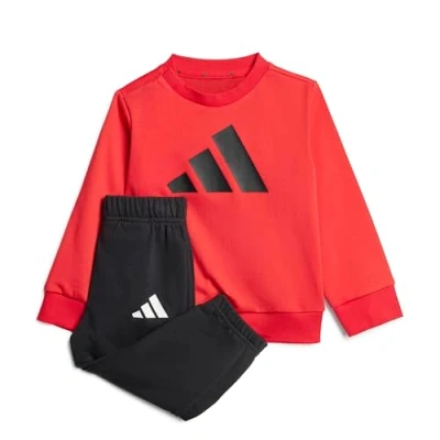 Immagine di adidas Unisex Bimbi 0 24 ESSENTIALS BIG LOGOJOGGER, pure ruby/black, 12 18 Months