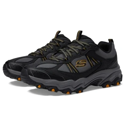 Immagine di Skechers Resistenza a, Trekking Low Cut Uomo, Nero Sintetico Mesh Charcoal Trim, 42 EU