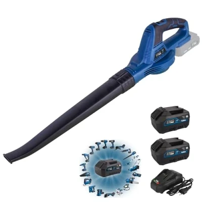 Immagine di ENG PRO Soffiatore a Batteria foglie 20V Linea Professionale ONE4ALL Potenza di Soffiaggio 68 m3/h e Velocità aria 180 km/h 2 Batterie 4.0 Ah