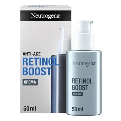 Immagine di Neutrogena® Retinol Boost Crema Viso con Retinolo Puro, Antirughe leggera ad assorbimento rapido per una pelle giovane e sana, Adatta a tutti i tipi di pelle, 1 x 50 ml