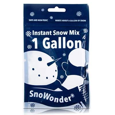 Immagine di SnoWonder, Neve istantanea artificiale, per creare galloni di neve, bianco, 1 Gallon