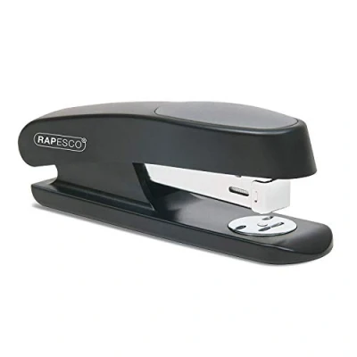 Immagine di Rapesco RR7260B3 Germ Savvy Antibatterico, Cucitrice a Mezza Striscia Sting Ray, Nero