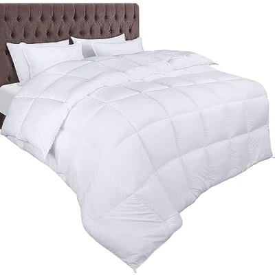 Immagine di Utopia Bedding Piumone 200 x 220 cm 370 gsm, Piumino Una Piazza e Mezza, Letto Trapunta Mezza 100% Microfibra (Bianco)