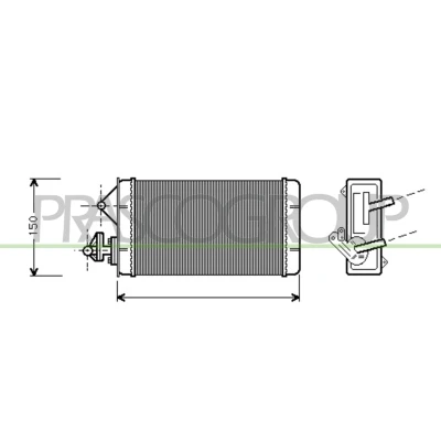 Immagine di PRASCO FT127H001 Radiatore Riscaldamento FIAT: Uno Hatchback