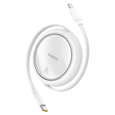 Immagine di Baseus Cavo retrattile Free2Pull USB C / Lightning 20W 1m bianco (1 m),