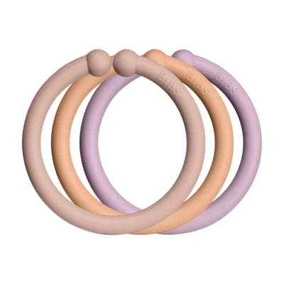 Immagine di 12 Anelli BIBS Loops Appendi Giochi Blush/Peach/Dusky Lilac