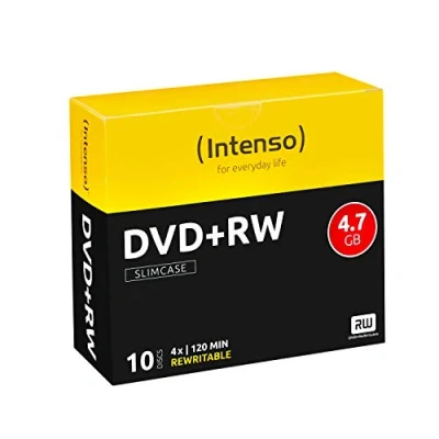 Immagine di Intenso 4211632 DVD+RW vergine 4.7 GB 10 pz. Slim case riscrivibile