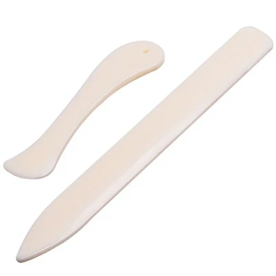 Immagine di DAQIEPIN 2 Pezzi Paper Creaser Set Bone Folder Scorer Marker Piega per Carta Artigianale creazione di Carte, Forniture Ufficio e Rilegatura Libri Fatti a Mano