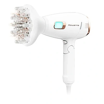 Immagine di Rowenta Asciugacapelli Ultimate Experience Scalp Care, Phon per Capelli 2200W, Massaggiatore Active Incluso, 1 Diffusore e 2 Concentratori 7/11 mm, 6 Combinazioni di Velocità/Temperatura