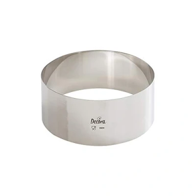 Immagine di Decora Ø 14 x H 6 cm 0063746 Cerchio Inox, in Acciaio Inossidabile, Argento