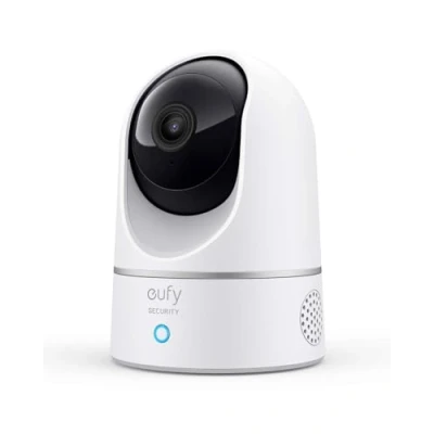 Immagine di eufy Security Indoor Cam 2K Pan &amp; Tilt, telecamera wi fi interno, Videosorveglianza con AI per Riconoscimento Persone/Animali, Assistenza Vocale, Visione Notturna, MicroSD non Inclusa