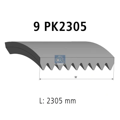 Immagine di Cinghia Poly V DT SPARE PARTS 4.81704
