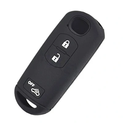 Immagine di Happyit Custodia per Chiave Auto in Silicone Mazda 2 3 5 6 CX 7 9 Velocità Miata MX5 Pulsanti