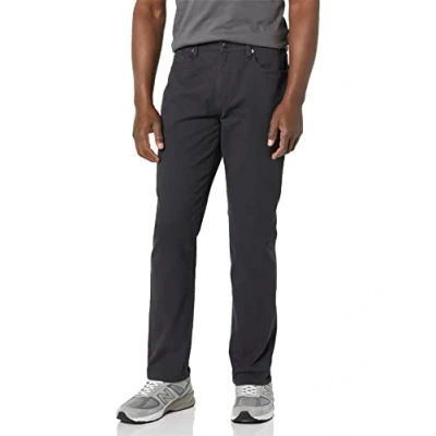 Immagine di Amazon Essentials Pantaloni in Twill Elasticizzati con 5 Tasche e vestibilità Sportiva (Disponibile nelle Taglie Big &amp; Tall) Uomo, Carbone, 30W / 28L